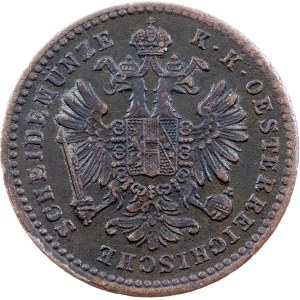 Franz Joseph I., 1 Kreuzer 1860, E, Karlsburg