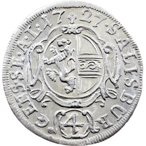 Leopold Anton von Firmian, 4 Kreuzer 1727, Salzburg
