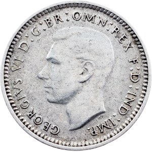 George VI, 3 pence 1942, D, Denver