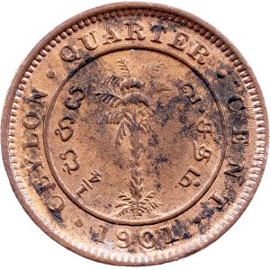 Victoria, 1/4 Cent 1901, Calcutta