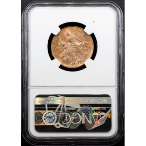 Third Republic, 5 Centimes 1909, Paris