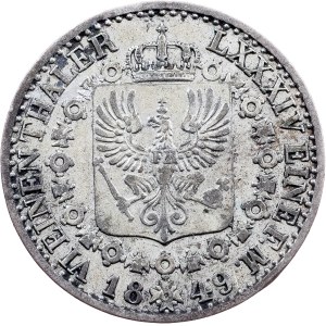 Friedrich Wilhelm IV., 1/6 Thaler 1849, A, Berlin