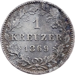 Karl I., 1 Kreuzer 1869, Stuttgart
