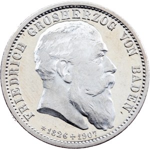 Friedrich I., 2 Mark 1907, Karlsruhe