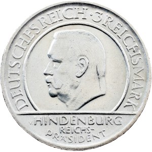 Weimar Republic, 3 Reichsmark 1929, D, Munich