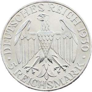 République de Weimar, 5 Reichsmark 1930, A, Berlin