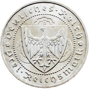 Weimar Republic, 3 Reichsmark 1930, D, Munich