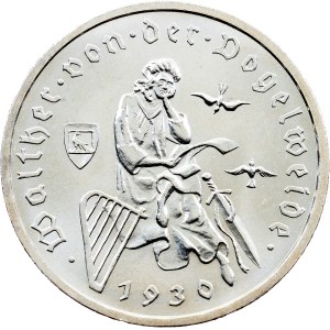 Weimar Republic, 3 Reichsmark 1930, F, Stuttgart