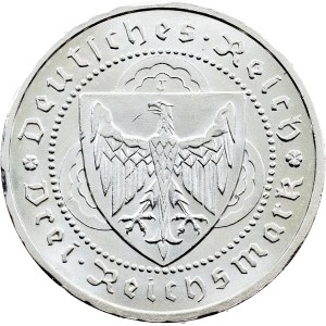 Weimar Republic, 3 Reichsmark 1930, J, Hamburg