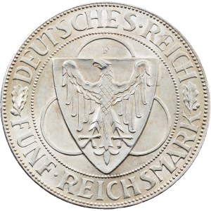 Weimar Republic, 5 Reichsmark 1930, F, Stuttgart