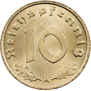 Third Reich, 10 Reichspfennig 1938, A, Berlin