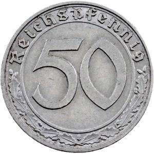 Third Reich, 50 Reichspfennig 1938, D, Munich