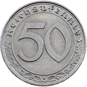 Troisième Reich, 50 Reichspfennig 1938, A, Berlin