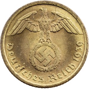 Third Reich, 10 Reichspfennig 1939, A, Berlin