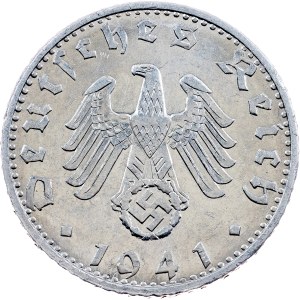 Third Reich, 50 Reichspfennig 1941, B, Vienna
