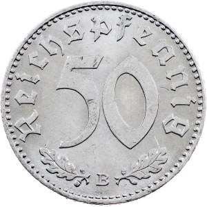 Third Reich, 50 Reichspfennig 1943, B, Vienna