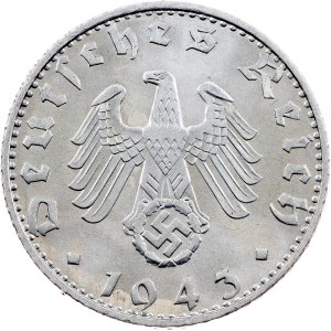 Third Reich, 50 Reichspfennig 1943, B, Vienna