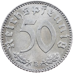 Third Reich, 50 Reichspfennig 1944, B, Vienna