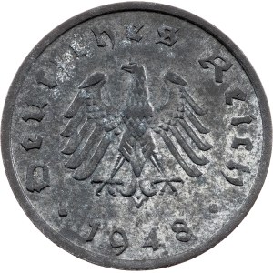 Allied Occupation, 10 Reichspfennig 1948, F, Stuttgart