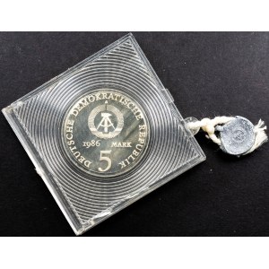 German Democratic Republic, 5 Mark 1986, A, Berlin