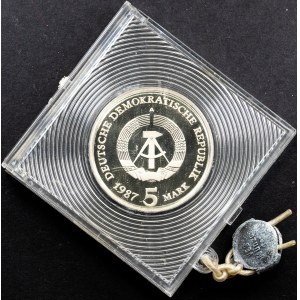 République démocratique allemande, 5 Mark 1987, A, Berlin