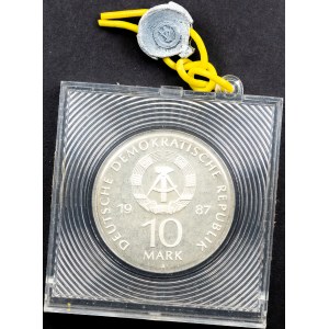 German Democratic Republic, 10 Mark 1987, A, Berlin