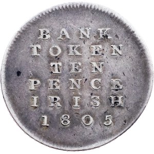 George III., Bank of Ireland 10 Cent Token 1805