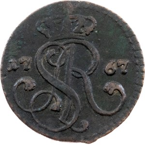 Stanisław II. August Poniatowski, 1 Grosz Koronny 1767, G, Warsaw