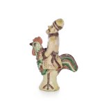 designed by Jadwiga KOSIARSKA (1924 - 1992), Twardowski on a rooster, Cooperative "Chałupnik" in Ilza