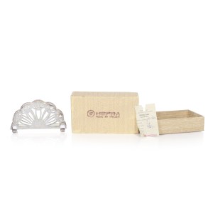Silver-plated napkin holder, Hefra