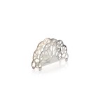 Silver-plated napkin holder, Hefra