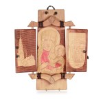 Wooden shrine (triptych)