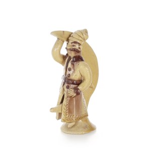 Jadwiga KOSIARSKA (1924 - 1992), Figurine Pan Twardowski on the moon, Cooperative Chałupnik Iłża