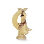 Jadwiga KOSIARSKA (1924 - 1992), Figurine "Pan Twardowski on the moon", Cooperative "Chałupnik" Iłża