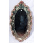 Oval-shaped Murano wall mirror, Oval-shaped Murano wall mirror