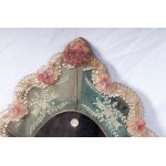 Oval-shaped Murano wall mirror, Oval-shaped Murano wall mirror