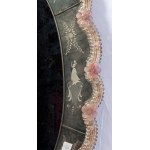 Oval-shaped Murano wall mirror, Oval-shaped Murano wall mirror