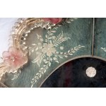 Oval-shaped Murano wall mirror, Oval-shaped Murano wall mirror