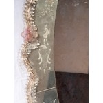 Oval-shaped Murano wall mirror, Oval-shaped Murano wall mirror
