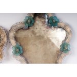 Lot of two Murano glass freestanding mirrors, Lot of two Murano glass freestanding mirrors