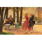 Courtly scene, Courtly scene