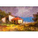 ADOLFO MASTROVITO Landscape with farmhouse, ADOLFO MASTROVITO Landscape with farmhouse