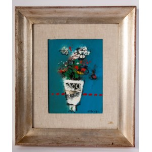 MANLIO BACOSI Vase with flowers, MANLIO BACOSI Vase with flowers
