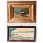 Lot of two paintings: sea views, Lot of two paintings: sea views