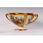 Lot of three cups with saucer, Lot of three cups with saucer