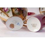 Lot of three cups with saucer, Lot of three cups with saucer
