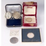 Lot of five silver coins, Lot of five silver coins