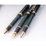 Lot of five ballpoint and fountain pens, Lot of five ballpoint and fountain pens