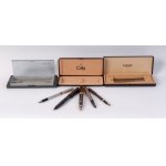 lot of five fountain pens, lot of five fountain pens