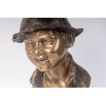 Scugnizzo, bronze bust, Scugnizzo, bronze bust